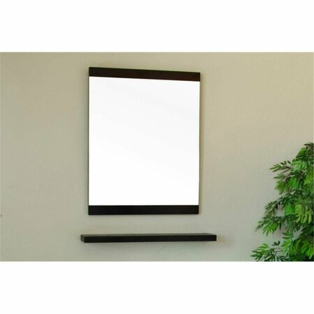 COMFORTCORRECT 23.6 in. Wood Mirror, Gray CO202248
